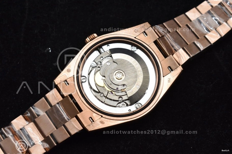 Steel DayDate Crystal A2836 705 GMF 40 Markers Dial Bracelet On President RG 904L V RG Lightweight Plated 0822